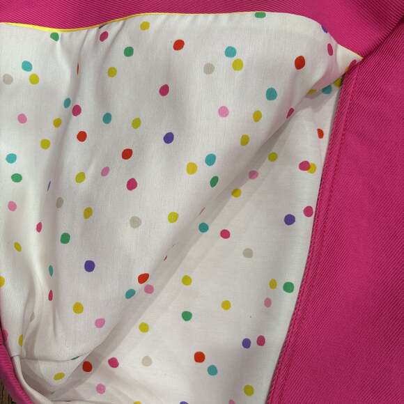 Kate Spade Pink Fall Trench Coat / Jacket with Gold Buttons - Picture 4 of 5